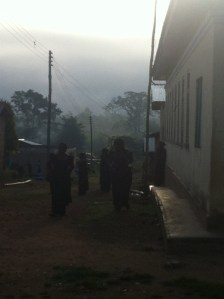 morning of the funera;