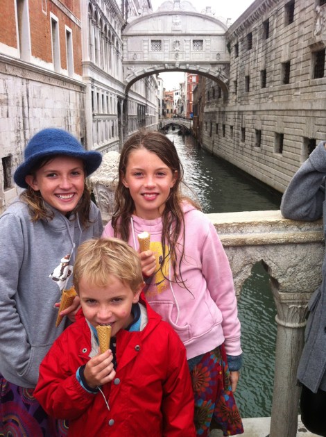 The Bridge of Sighs, and gelato.