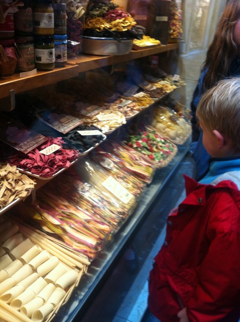 Pasta shop, as pretty as any lolly shop.