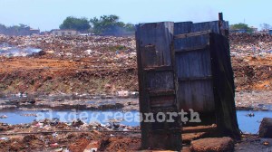 toilet draining into lagoon